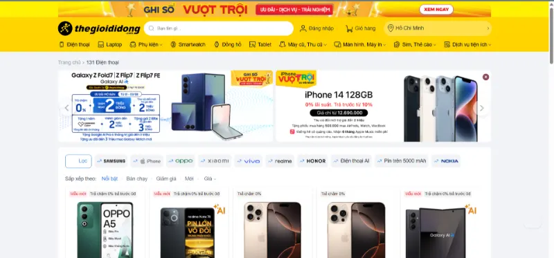 cửa hàng phụ kiện điện thoại